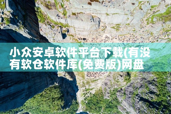 小众安卓软件平台下载