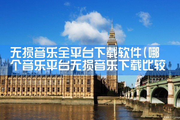 无损音乐全平台下载软件