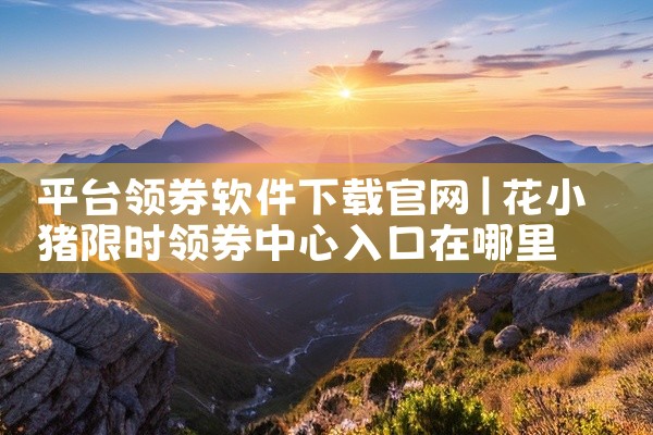 平台领券软件下载官网