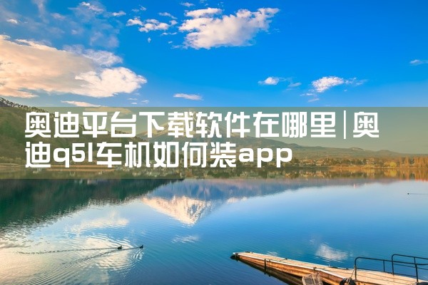 奥迪平台下载软件在哪里