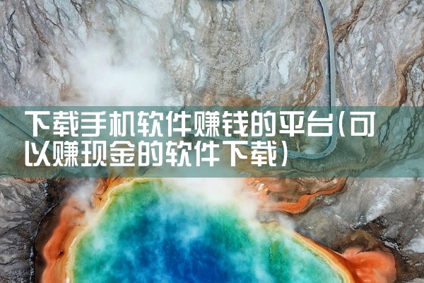 下载手机软件赚钱的平台